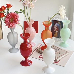 Colorful Glass Vase 6colors カラフル ガラス フラワー ベース 花瓶 壷型 韓国 北欧 雑貨 Tokki Maeul トッキマウル 韓国雑貨通販サイト