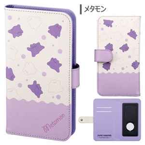 多機種対応 ポケットモンスター 手帳型ケース Cachitto 手帳型 キャラクター 手帳 ケース カバー マルチ 汎用 カード収納 スライド 回転式 ポケモン コダック カビゴン メタモン グッズ Galaxy Aquos Xperia Iphone ほぼ 全機種対応 スマホケース スマホカバー S Sc 7g7