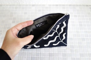 【SWIMAYA POUCH】 "Sea plant-white"