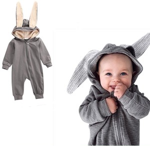 ３ｄ兎 男女兼用 かわいい ベビー服 女の子 幼児 赤ちゃん服 子供服 男の子 ロンパース カバーオール ６サイズ 出産祝い プレゼント Am27 海外子供服nico