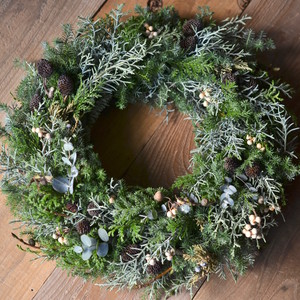 クリスマスリース30cm グリーン系 花アトリエschelmin