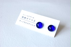 【 ピアス 】琉球ガラス玉のサージカルステンレスピアス 【 ピアス 】琉球ガラス玉のサージカルステンレスピアス