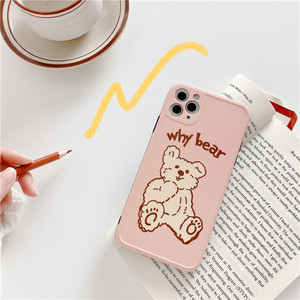 Why Bear くまさんイラスト Iphoneケース Iphoneケース専門店 Loulou キラキラ ピンク ハート シンプル おしゃれでかわいい