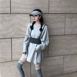 ロング丈tシャツとニットベストのセットコーデ 韓国レディースファッション通販 Keatc ケット シー