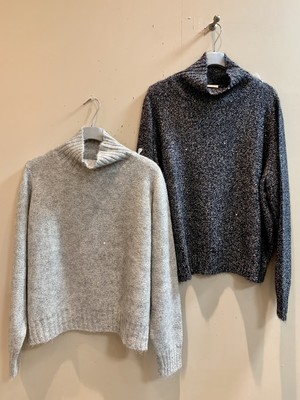 【le tricot perugia】スパンコールハイネックセーター(340-201) 【le tricot perugia】スパンコールハイネックセーター(340-201)