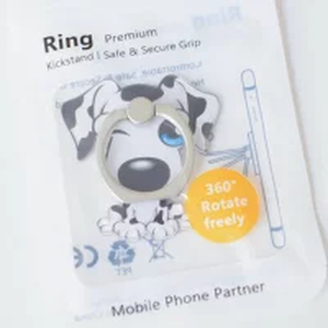 スマホ リングホルダー 犬 ドッグ リングスタンド グリップ スマホリング 落下防止 安全 スマホスタンド ネット 360度回転 わんちゃん キュート 茶 白 かわいい 便利 おしゃれ Puahawaii