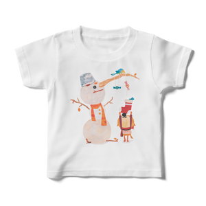 前面プリントイラストキッズtシャツ おかしあつめ Orange Garden