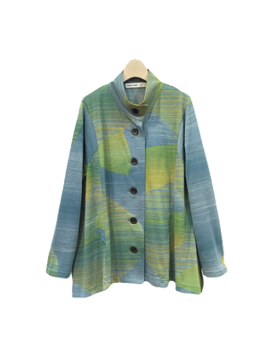 かすり調ボーダー ジャガードカーディガン 1 26 公式通販 Keiko Kishi ケイコキシ