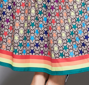 星柄 スター レインボー ワンピース フォーマル ワンピース レディース Rainbow Star One Piece Ladies Antoinette