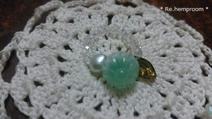 アンティークボタンの指輪