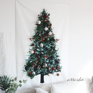 壁掛けクリスマスツリー 100cm 150cm アレンジタペストリー モミの木 ホームパーティー デコレーション クリスマスインテリア オーナメント 吊り下げインテリア A Mei 簡単homeインテリア用品 雑貨ショップ