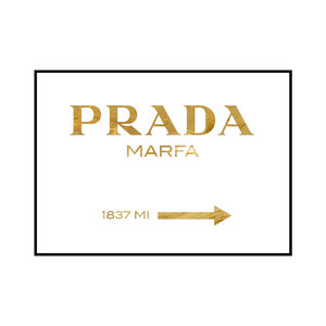Prada Marfa 17 Mi Gold Marble Poster Sd B4サイズ ポスター単品 State Of The Art Design