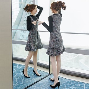 ツィード セットアップ ツーピース ワンピース ドレス ジャンパースカート フォーマル 結婚式 パーティー 卒入園式 卒入学式 二次会 フェミニン きれいめ 上品 Su 0060 Y Happy Orurea ハッピーオルレア