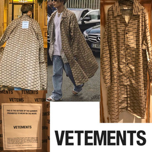 新品タグ付き 19aw Vetements モノグラム ブランドロゴ コート 三代目jsb登坂着 Sohoo