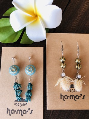 ドライフラワーピアス