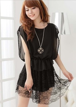 ワンピース レースミニワンピース シフォンフリル Arrays Doll アレイズ ドール