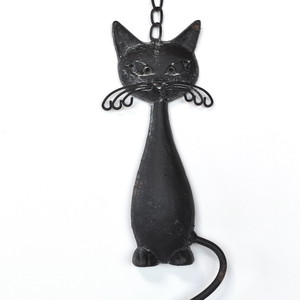 ブラックキャットベル 69 黒猫 ガーデニング 庭 ベル 鈴 ドアベル ガーデン ねこ おしゃれ 三和ポチット