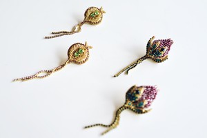 【刺繍ピアス】Flower fruit✴︎