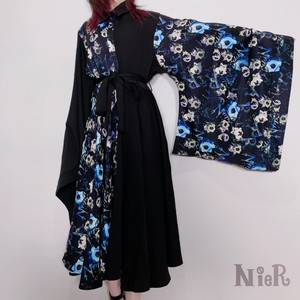 Nier Rose 着物風ワンピース ベルト紐付き Nier