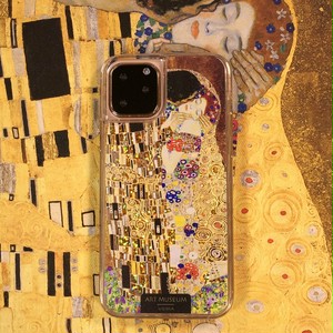 Artify Iphone 11 Pro グリッターケース クリムト キス ゴールド Aj Klimt World