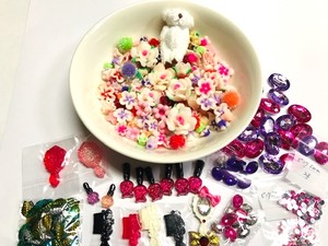 「送料無料」粘土バラピンク、紫系、テディベア（バーバラ）