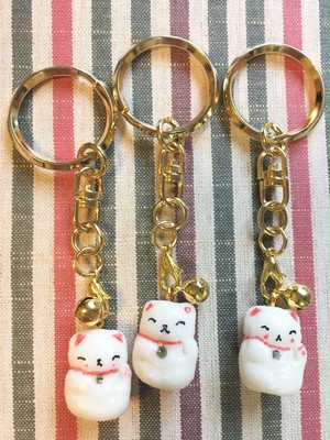 招き猫キーホルダー