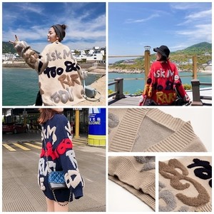 もこもこ カーディガン 可愛い かわいい きれいめ 大人 カジュアル トレンド 春 秋 冬 上品 お洒落 英字 ロゴ デイリールック 大人なきれいめ 代 30代 40代 レディースファッション Kir 30