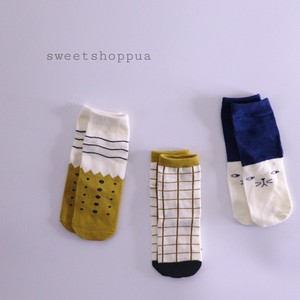 即納 3足セット お洒落 靴下 クルーソックス 7111 59 海外子供服 Sweetshop Pua