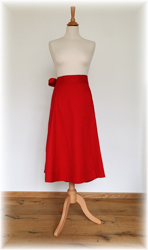 プレミアムコットン  ラップスカート