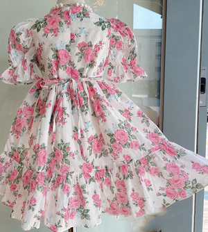 フラワー 薔薇 ワンピース お嬢様 女の子 ロリータ 子供 Kids Rose One Piece Flower Girl Antoinette