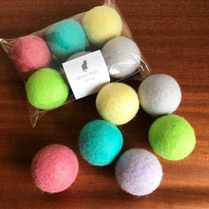 Wool Balls Cat Toy 猫のおもちゃ 猫用 フェルトボール Llサイズ 4 5cm アソート 6個パック Wool Balls Cat Toy 猫グッズの Nyanx Store