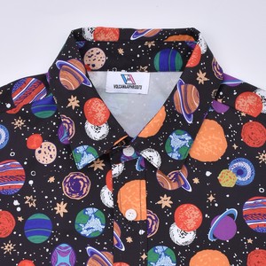 宇宙柄 半袖シャツ Volcan Aphrodite