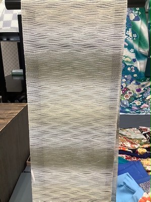 和紙「波霞」(なみかすみ)八寸名古屋帯 和紙「波霞」(なみかすみ)八寸名古屋帯