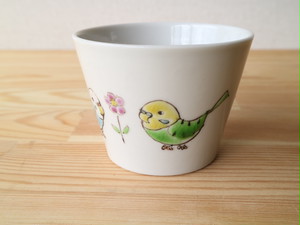 白文鳥さんとインコさん そばちょこ