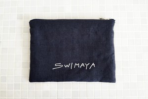 【SWIMAYA POUCH】 "Sea plant-white"