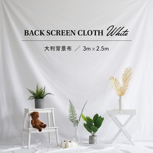 送料無料 撮影用背景布 バックスクリーン ホワイト 3m 2 4m 白 シンプル 無地 Cosmopolitan 雑貨屋