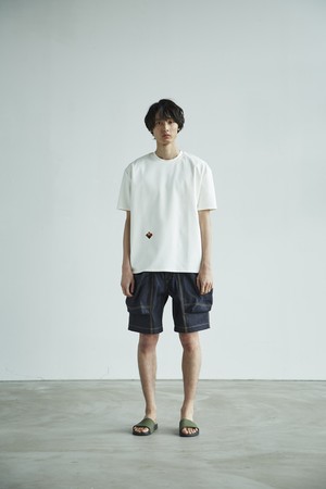 ROVE x 岡部文彦 / BIG POCKET SHORTS ( BASIC SILHOUETTE DENIM ) / INDIGO ROVE x 岡部文彦 / BIG POCKET SHORTS ( BASIC SILHOUETTE DENIM ) / INDIGO