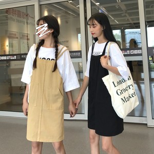 サロペットスカート コーデ 韓国