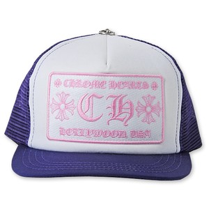 Chrome Hearts クロムハーツ アパレル キャップ トラッカーキャップ Chプラスパッチ パープル 送料無料 クロムハーツ ガボールなどシルバー レザーセレクトショップchrono