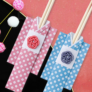 紙単衣オリジナル 着物祝箸 2膳分 作り方説明書 ダウンロード版 紙単衣 Kamihitoe 水引アクセサリーと雑貨のお店