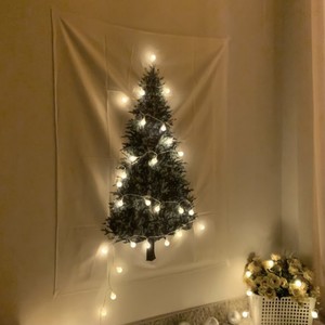 特価 Chrismas Tree Fabric Poster Light Set クリスマスツリー ファブリックポスター 電球 ルームライト セット タペストリー 壁ツリー 韓国 北欧 雑貨 Tokki Maeul トッキマウル 韓国雑貨通販サイト