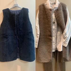 【le tricot perugia】リバーシブルボアニットベスト(540-209) 【le tricot perugia】リバーシブルボアニットベスト(540-209)