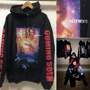 新品タグ付 即完売 Vetements Star Wars ヴェトモン スターウォーズ Porter 2 Commming Soon コラボ パーカー オーバーサイズ Sohoo