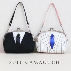 スーツがま口 / 牛革製持ち手付 スーツがま口 / 牛革製持ち手付