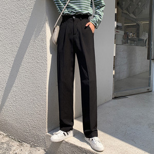 シンプルストレートパンツ 韓国ファッション通販 Nosweat