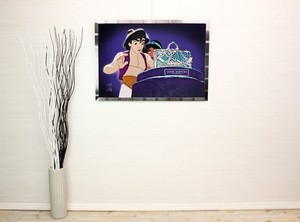 絵画 インテリア ディズニー ブランドオマージュアート スターデザイン アラジン ルイ ヴィトン A1ポスター アートショップフォームス