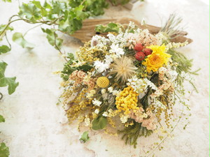 ドライフラワースワッグーhappy Timeー Atelier Ibuki ドライフラワースワッグーhappy Timeー Atelier Ibuki