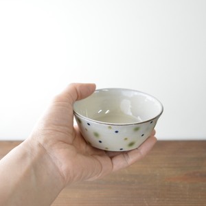 三色水玉の小鉢 小