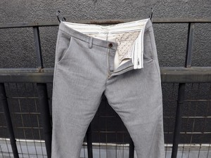 Men S デニットトラウザーズ グレー ニットデニム 日本製 素材感 日本製デニムブランド Contrivance コントライバンス