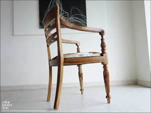 チークレザーアームチェアnac イス 椅子 チェアー ハラコ 毛皮張り 手作り 本皮 肘掛け椅子 銘木 総無垢 天然木 新品 ナチュラル 送料無料 Valuestore